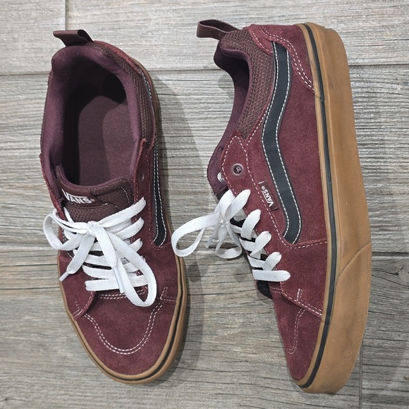 VANS Filmore Skater Casual Sneakers, Wine Black, Gum Sole, Size 8 - Picture 9 of 11